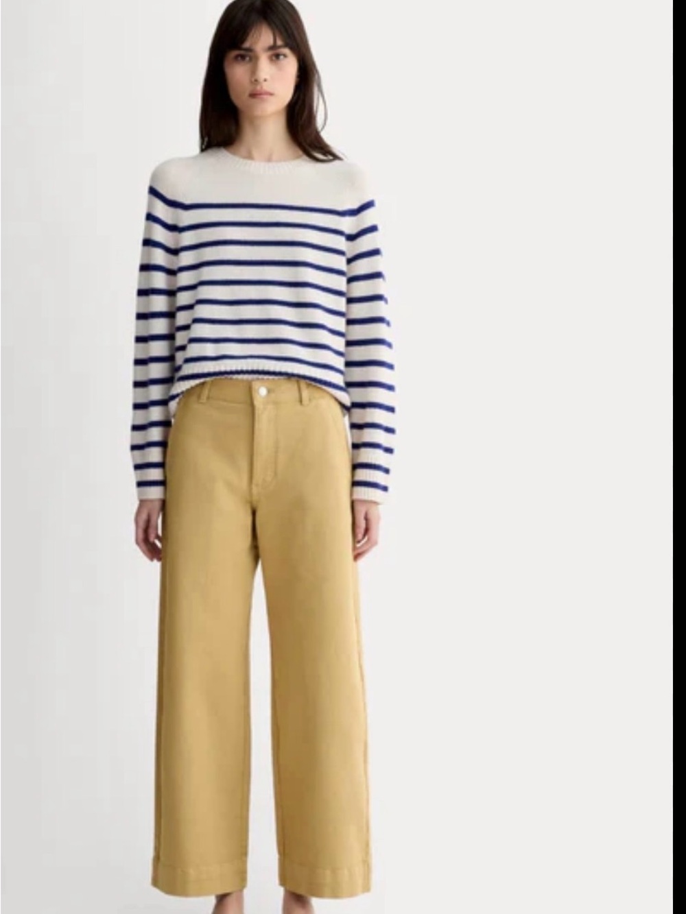 Everlane Wide Leg Pants In Mustard Yellow